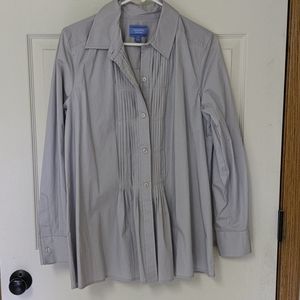 Simply Vera button down, gray, size 10